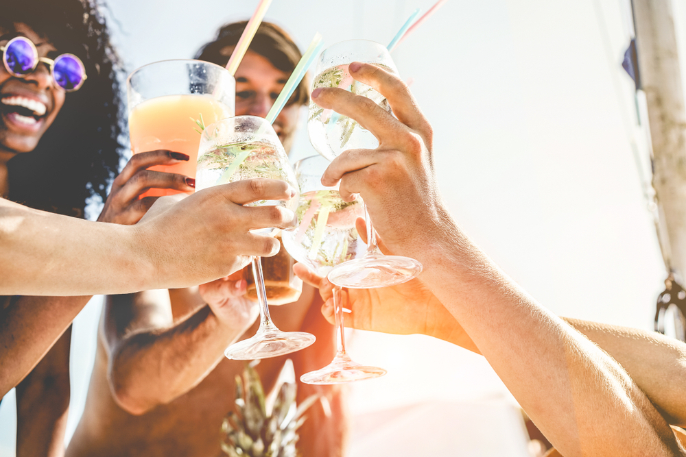 Friends making a toast