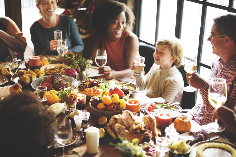 Friends and family celebrate Thanksgiving