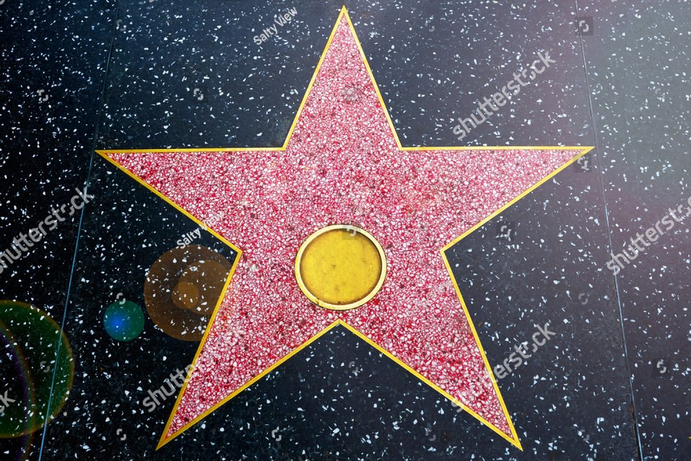 A Hollywood Walk of Fame star