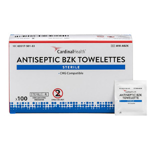 BZK Antiseptic Towelette 5" x 7"
