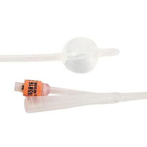 BARDEX 2-Way 100% Silicone Foley Catheter 16 Fr 5 cc