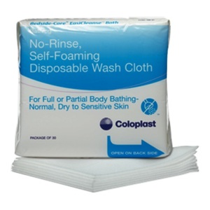 Bedside-Care EasiCleanse Bath No-Rinse, Self-Foaming, Disposable Washcloths, 5 PK - REPLACES 627056