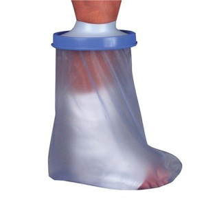 Mabis DMI Healthcare Cast Bandage Protector, Adult, Foot/ankle, Latex-free, Watertight Design
