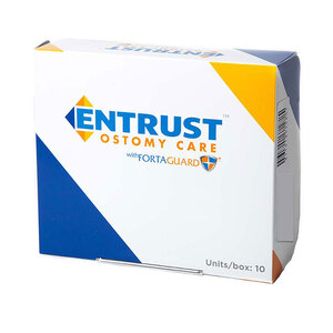 Entrust 1 Piece Precut 2", Transparent, Standard Wear, 12", Drainable