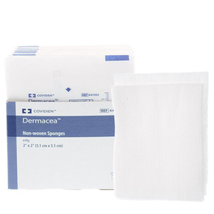 Dermacea Non-Woven Gauze Sponge, Sterile 2's, 2" x 2", 4 ply
