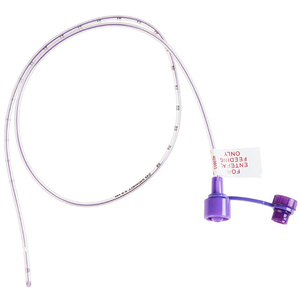 Kangaroo Purple PVC Feeding Tube WIth ENFit, 5 Fr, 16"