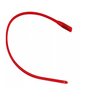 Cardinal Health Dover Hydrophilic-Coated Red Rubber Smooth Rounded Tip Urinary Urethral Catheter, 20FR
