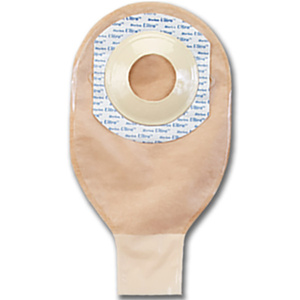Ultra Extra 1 1/4" x 2" One Piece Pouch With Skin Shield Convex, Cloth-Like Cover on Body Side, Transparent