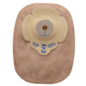 UltraMax Deep Convex Closed-End Pouch Cut-To-Fit Starter Hole With AquaTack Hydrocolloid Barrier, Opaque