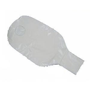 Double Wall Beige Drainable Pouch 1-1/2" Opening, Large