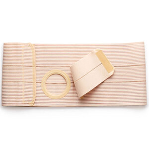 Nu-Form Beige Support Belt 2-3/4" Center Opening 6" Wide 36" - 40" Waist Large