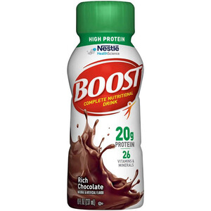 Nestle BOOST High Protein Nutritional Energy Shake, Rich Chocolate Flavored, 8 oz, Retail - REPLACES 8509403600