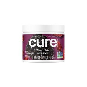 Cure Hydrating Electrolyte Mix Jar - Berry Pomegranate, 28 Servings