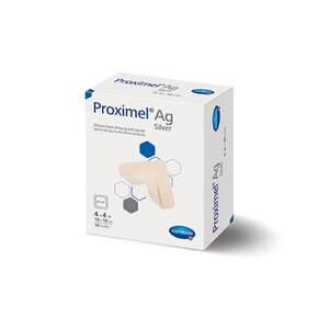 Proximel Ag Silicone Foam Dressing with Border, 3" x 3" Proximel Ag Silicone Foam Dressing with Border, 3" x 3"