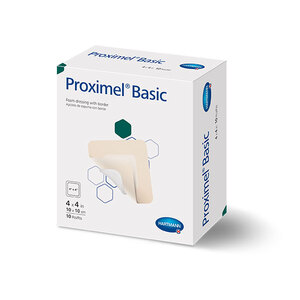 Proximel Basic Bordered Foam Dressing, 4" x 4"