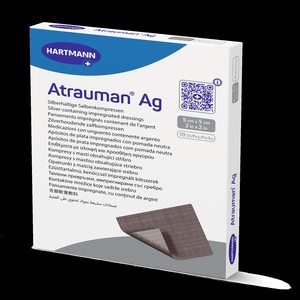 Atrauman Ag Non-Adherent Wound Contact Layer with Silver, 2" x 2" / 5cm x 5cm