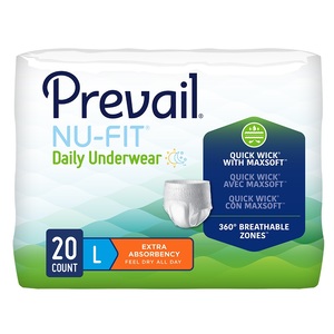 Prevail Nu-Fit Underwear, Large (44 in - 58 in)