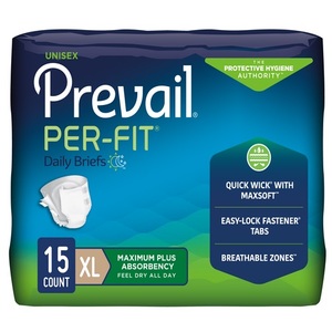 Prevail Per-Fit Adult Brief X-Large 59" - 64"