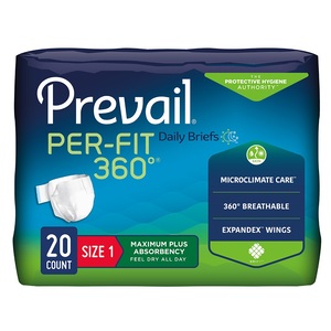 Prevail PerFit 360 Briefs, Size 1/Medium - 26" - 48" - REPLACES: FQPFNG0121
