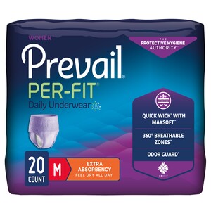 Prevail Per-Fit Protective Underwear for Women, Medium, 34" - 46"