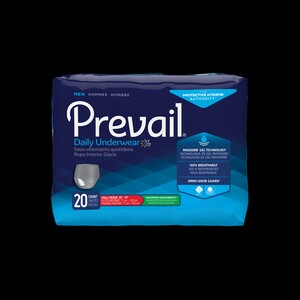 Prevail Underwear for Men, Small/Medium, 28" - 40", Maximum Absorbency