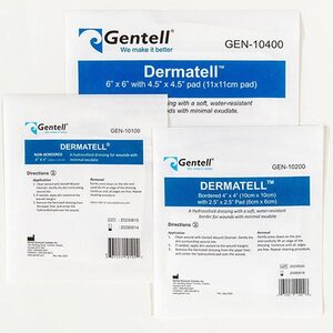 Dermatell Hydrocolloid Bordered Dressing, 4" x 4"