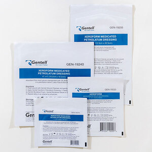 Gentell XeroForm Medicated Petrolatum Dressing, 5" x 9"
