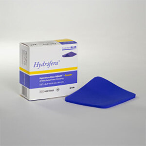 Hydrofera Blue Ready Border Antibacterial Foam Dressing with Silicone Border, 4" x 4" | Edgepark Hydrofera Blue Ready Border Antibacterial Foam Dressing with Silicone Border, 4" x 4" | Edgepark