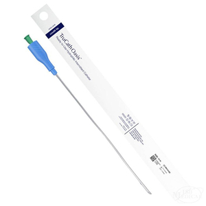 TruCath Oasis, Ready-to-Use Hydrophilic Intermittent Catheter, TruProtect Grip, Coude Tip, 16Fr, 16" Length