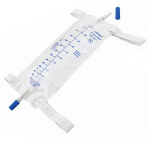 AMSure Urinary Leg Bag with Push-Pull Valve and Straps, 900 mL