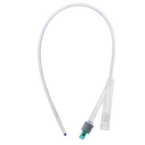 AMSure 2-Way 100% Silicone Foley Catheter, 14 Fr, 16", 5 cc balloon, Sterile, 10/box