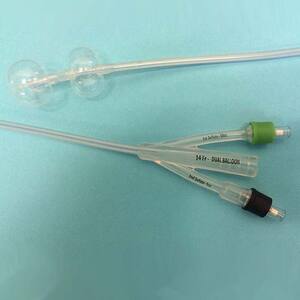 TruCath Duo 100% Silicone Dual-Balloon 2-Way Foley Catheter, 14 Fr