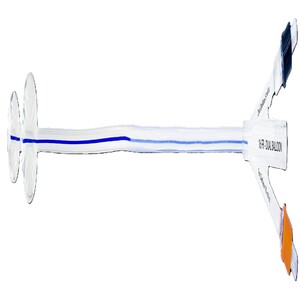 TruCath Duo 100% Silicone Dual-Balloon 2-Way Foley Catheter, 20 FR
