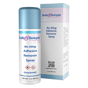 Safe N Simple No-Sting Adhesive Remover Spray, 1.7 oz Aerosol Can