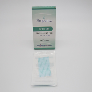 Simpurity IV Derm Transparent Silicone Film Dressing  2"  x 3"
