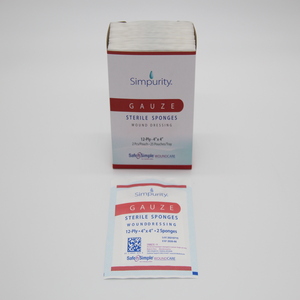 Simpurity Gauze Dressing, 4" x 4", Sterile 2's