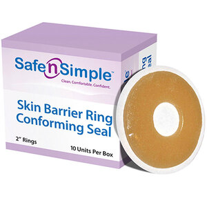 Safe N Simple 2" Conforming Skin Barrier Rings, With Aloe and Zinc Oxide