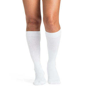 602C Diabetic Compression Socks Calf, 18-25mmHg, Women's, Medium, Long, White