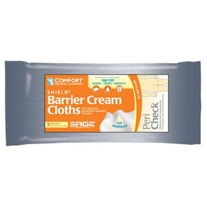 Sage Products Comfort Shield® Petite Barrier Cream Cloths, Proven Barrier Protection, Petroleum-Based Barriers